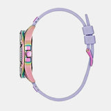 Guess Queen Quartz Purple Dial Purple Silicone Strap Watch For Women - GW0536L4 Authentic Buy Shop Now