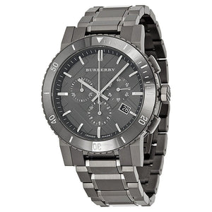 Burberry The City Grey Dial Gunmetal Grey Steel Strap Watch for Men - BU9381 Authentic Buy Shop Now