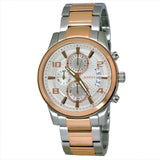 Guess Exec Chronograph White Dial Two Tone Steel Strap Watch for Men - W0075G2 Authentic Buy Shop Now