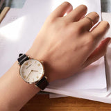 Emporio Armani Gianni T-Bar Quartz Mother of Pearl Dial Black Leather Strap Watch For Women - AR1910 Authentic Buy Shop Now