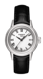 Tissot T Classic Carson White Dial Brown Leather Strap Watch For Women - T085.210.16.013.00 Authentic Buy Shop Now