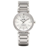Coach Sports Crystals Silver Dial Silver Steel Strap Watch for Women - 14502194 Authentic Buy Shop Now