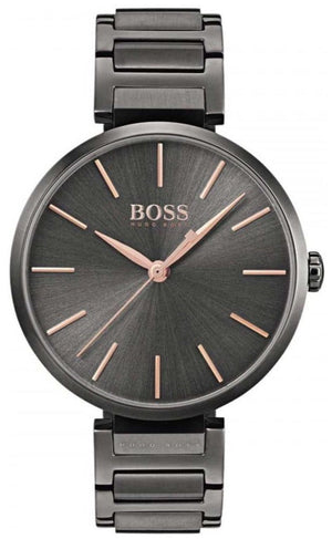 Hugo Boss Allusion Quartz Grey Dial Grey Steel Strap Watch For Men - 1502416 Authentic Buy Shop Now