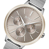 Hugo Boss Symphony Brown Dial Silver Mesh Bracelet Watch for Women - 1502423 Authentic Buy Shop Now