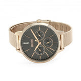 Hugo Boss Symphony Grey Dial Gold Mesh Bracelet Watch for Women - 1502424 Authentic Buy Shop Now