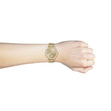 Hugo Boss Infinity Gold Dial Gold Mesh Bracelet Watch for Women - 1502520 Authentic Buy Shop Now