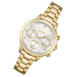 Hugo Boss Hera White Dial Gold Steel Strap Watch for Women - 1502628 Authentic Buy Shop Now