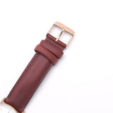 Daniel Wellington Classic Suffolk White Dial Brown Leather Strap Watch For Men - DW00100122 Authentic Buy Shop Now