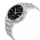 Burberry The City Black Dial Silver Steel Strap Watch for Men - BU9901 Authentic Buy Shop Now