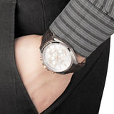 Hugo Boss Driver Chronograph Silver Dial Brown Leather Strap Watch For Men - 1512881 Authentic Buy Shop Now