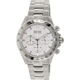 Hugo Boss Ikon Chronograph White Dial Silver Steel Strap Watch for Men - 1512962 Authentic Buy Shop Now