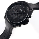 Hugo Boss Driver Chronograph Black Dial Black Leather Strap Watch For Men - HB1513061 Authentic Buy Shop Now