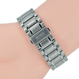 Hugo Boss Aeroliner Black Dial Silver Steel Strap Watch for Men - 1513181 Authentic Buy Shop Now