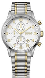 Hugo Boss Areoliner Chronograph White Dial Two Tone Steel Strap Watch for Men - 1513236 Authentic Buy Shop Now
