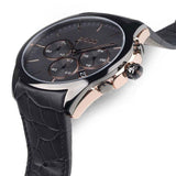 Hugo Boss Onyx Grey Dial Black Leather Strap Watch for Men - 1513366 Authentic Buy Shop Now