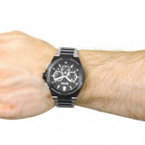 Hugo Boss Supernova Chronograph Black Dial Silver Steel Strap Watch for Men - 1513359 Authentic Buy Shop Now