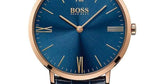 Hugo Boss Jackson Blue Dial Black Leather Strap Watch for Men - 1513371 Authentic Buy Shop Now