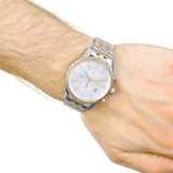 Hugo Boss Companion Silver Dial Two Tone Mesh Bracelet Watch for Men - 1513654 Authentic Buy Shop Now