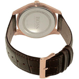 Hugo Boss Ambassador Grey Dial Brown Leather Strap Watch for Men - 1513387 Authentic Buy Shop Now