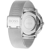 Hugo Boss Jackson Quartz Black Dial Silver Mesh Bracelet Watch For Men - 1513514 Authentic Buy Shop Now