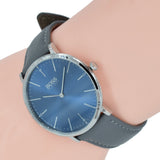 Hugo Boss Horizon Blue Dial Grey Leather Strap Watch for Men - 1513539 Authentic Buy Shop Now