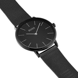 Hugo Boss Horizon Quartz Black Dial Black Mesh Bracelet Watch For Men - 1513542 Authentic Buy Shop Now