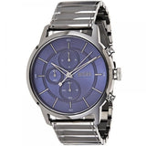 Hugo Boss Architectural Blue Dial Grey Steel Strap Watch for Men - 1513574 Authentic Buy Shop Now