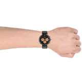 Hugo Boss Talent Chronograph Black Dial Black Leather Strap Watch For Men - 1513580 Authentic Buy Shop Now