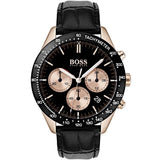 Hugo Boss Talent Chronograph Black Dial Black Leather Strap Watch For Men - 1513580 Authentic Buy Shop Now