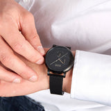 Hugo Boss Oxygen Black Dial Black Mesh Bracelet Watch for Men - 1513636 Authentic Buy Shop Now