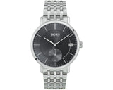 Hugo Boss Corporal Black Dial Silver Mesh Bracelet Watch for Men - 1513641 Authentic Buy Shop Now