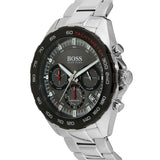 Hugo Boss Intensity Chronograph Black Dial Silver Steel Strap Watch For Men - 1513680 Authentic Buy Shop Now