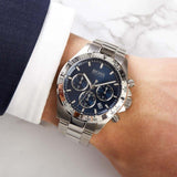 Hugo Boss Hero Sport Blue Dial Silver Steel Strap Watch for Men - 1513755 Authentic Buy Shop Now