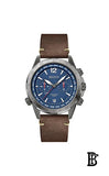 Hugo Boss Nomad Blue Dial Brown Leather Strap Watch for Men - 1513773 Authentic Buy Shop Now