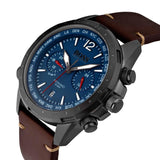 Hugo Boss Nomad Blue Dial Brown Leather Strap Watch for Men - 1513773 Authentic Buy Shop Now