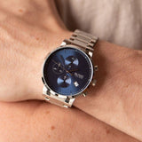 Hugo Boss Integrity Blue Dial Silver Steel Strap Watch for Men - 1513779 Authentic Buy Shop Now