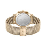 Hugo Boss Integrity Black Dial Gold Mesh Bracelet Watch for Men - 1513808 Authentic Buy Shop Now