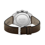 Hugo Boss Navigator White Dial Brown Leather Strap Watch for Men - 1513495 Authentic Buy Shop Now