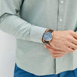 Hugo Boss Champion Blue Dial Brown Leather Strap Watch for Men - 1513817 Authentic Buy Shop Now