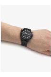 Hugo Boss Globetrotter Black Dial Black Steel Strap Watch for Men - 1513825 Authentic Buy Shop Now