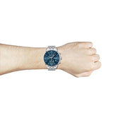 Hugo Boss Associate Blue Dial Silver Steel Strap Watch for Men - 1513839 Authentic Buy Shop Now