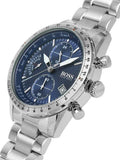Hugo Boss Pilot Blue Dial Silver Steel Strap Watch for Men - 1513850 Authentic Buy Shop Now