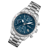 Hugo Boss Pilot Blue Dial Silver Steel Strap Watch for Men - 1513850 Authentic Buy Shop Now