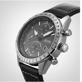 Hugo Boss Pilot Edition Black Dial Black Leather Strap Watch for Men - 1513853 Authentic Buy Shop Now
