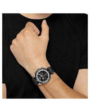 Hugo Boss Chronograph Black Dial Black Leather Strap Watch for Men - 1513864 Authentic Buy Shop Now
