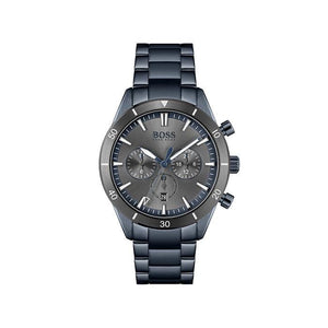 Hugo Boss Santiago Grey Dial Blue Steel Strap Watch for Men - 1513865 Authentic Buy Shop Now