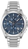Hugo Boss Grandmaster Blue Dial Silver Steel Strap Watch for Men - 1513884 Authentic Buy Shop Now