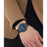Hugo Boss Allure Blue Dial Brown Leather Strap Watch for Men - 1513921 Authentic Buy Shop Now