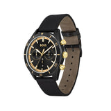 Hugo Boss Santiago Black Dial Black Nylon Strap Watch for Men - 1513935 Authentic Buy Shop Now