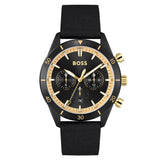 Hugo Boss Santiago Black Dial Black Nylon Strap Watch for Men - 1513935 Authentic Buy Shop Now